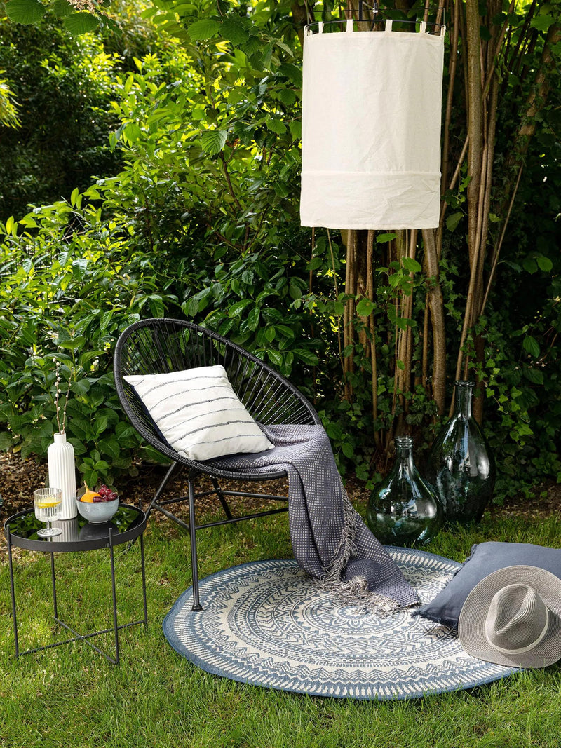 In- & Outdoor Rug Metro Blue