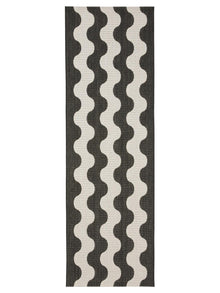 In- & Outdoor Runner Metro Black/White