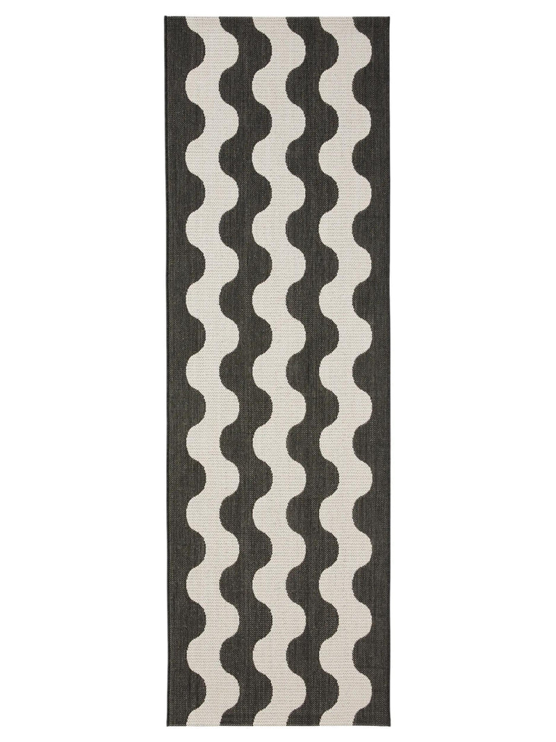 In- & Outdoor Runner Metro Black/White