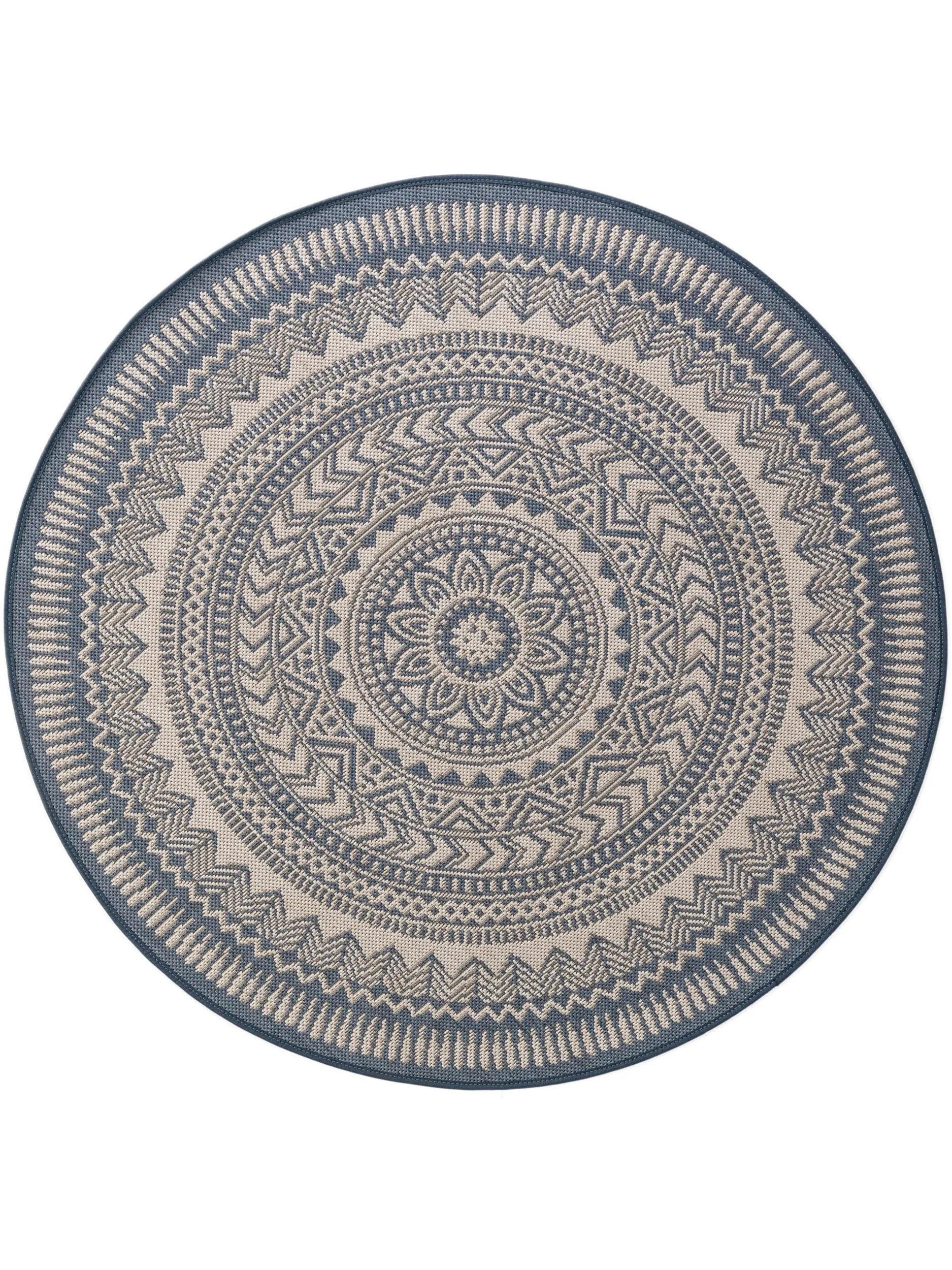 In- & Outdoor Rug Metro Blue