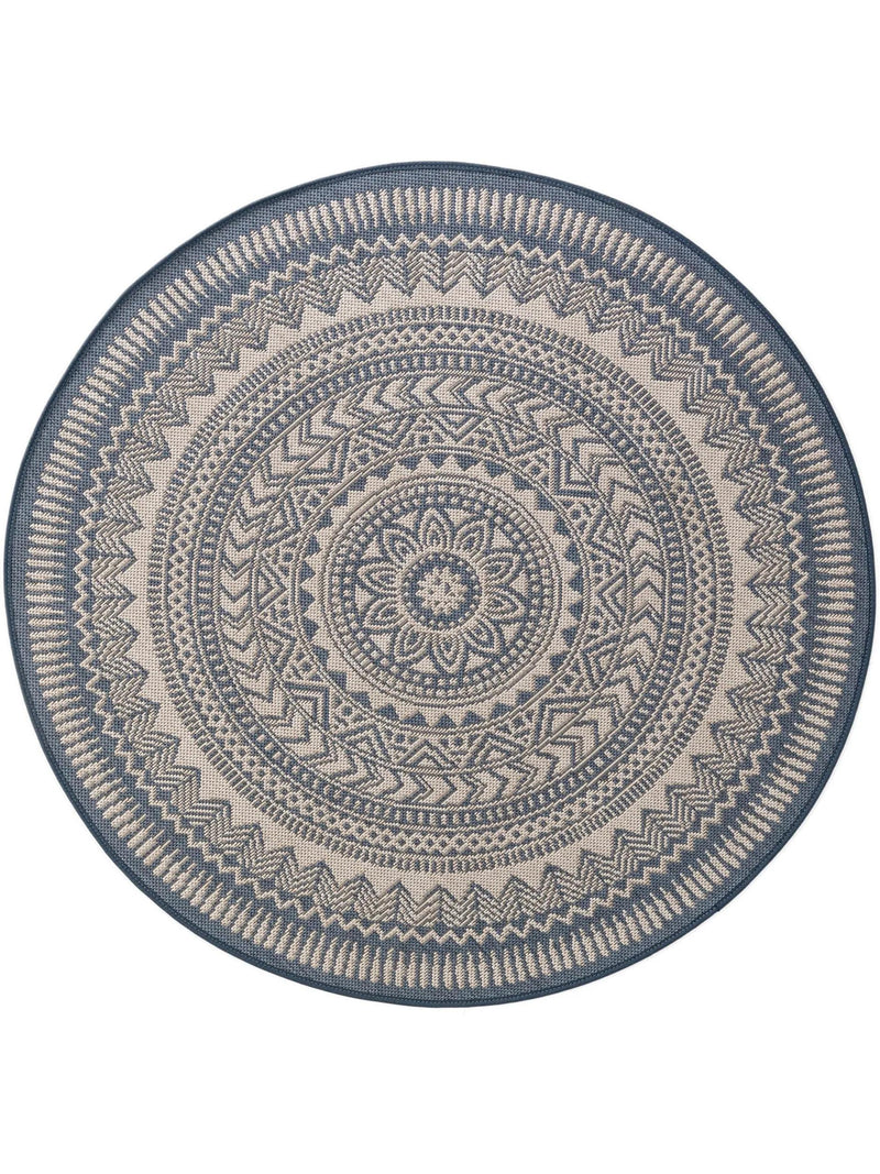 In- & Outdoor Rug Metro Blue