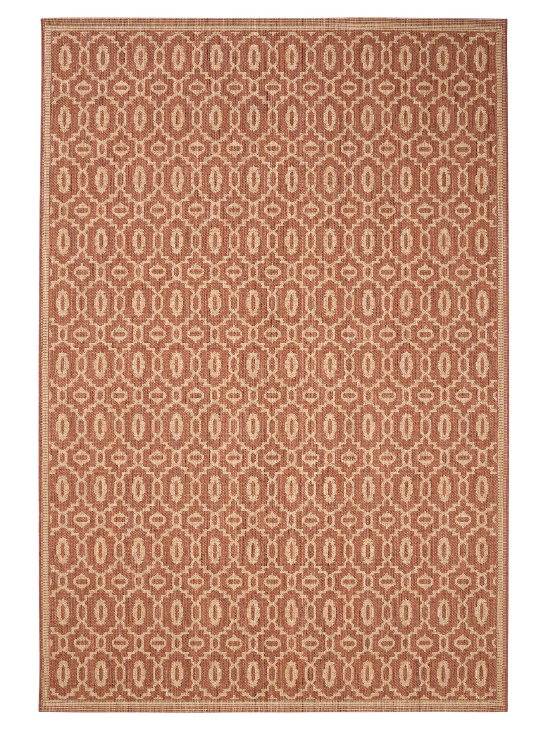 In- & Outdoor Rug Metro Beige/Red