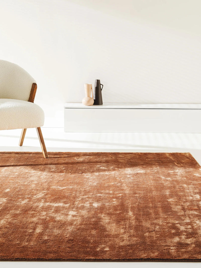 Viscose Rug Milian Light Brown