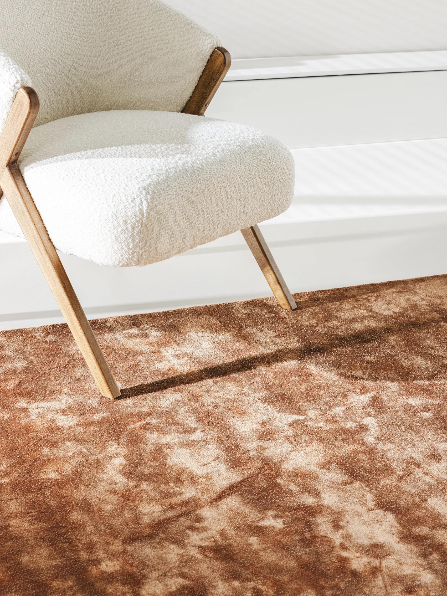 Viscose Rug Milian Light Brown