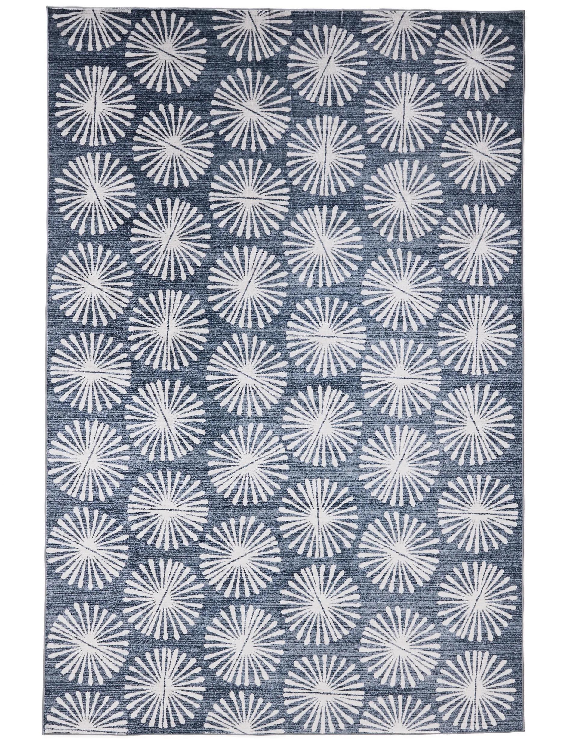 Washable Rug Milly Charcoal/Blue