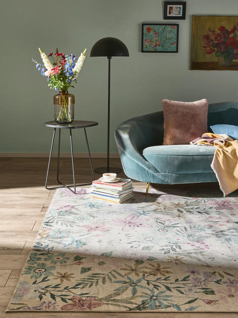 Washable Rug Milly Multicolour/White