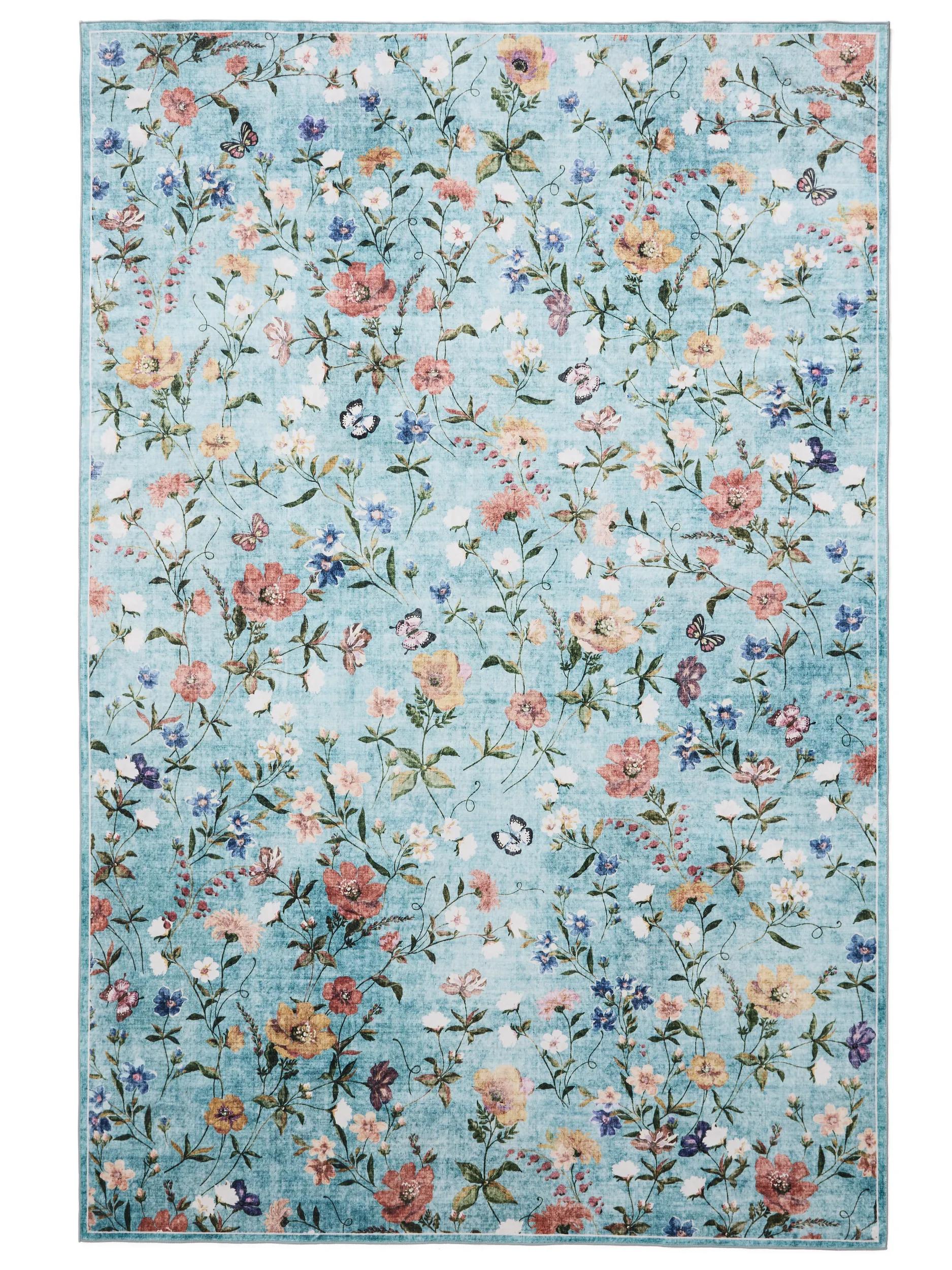 Washable Rug Milly Multicolour/Turquoise