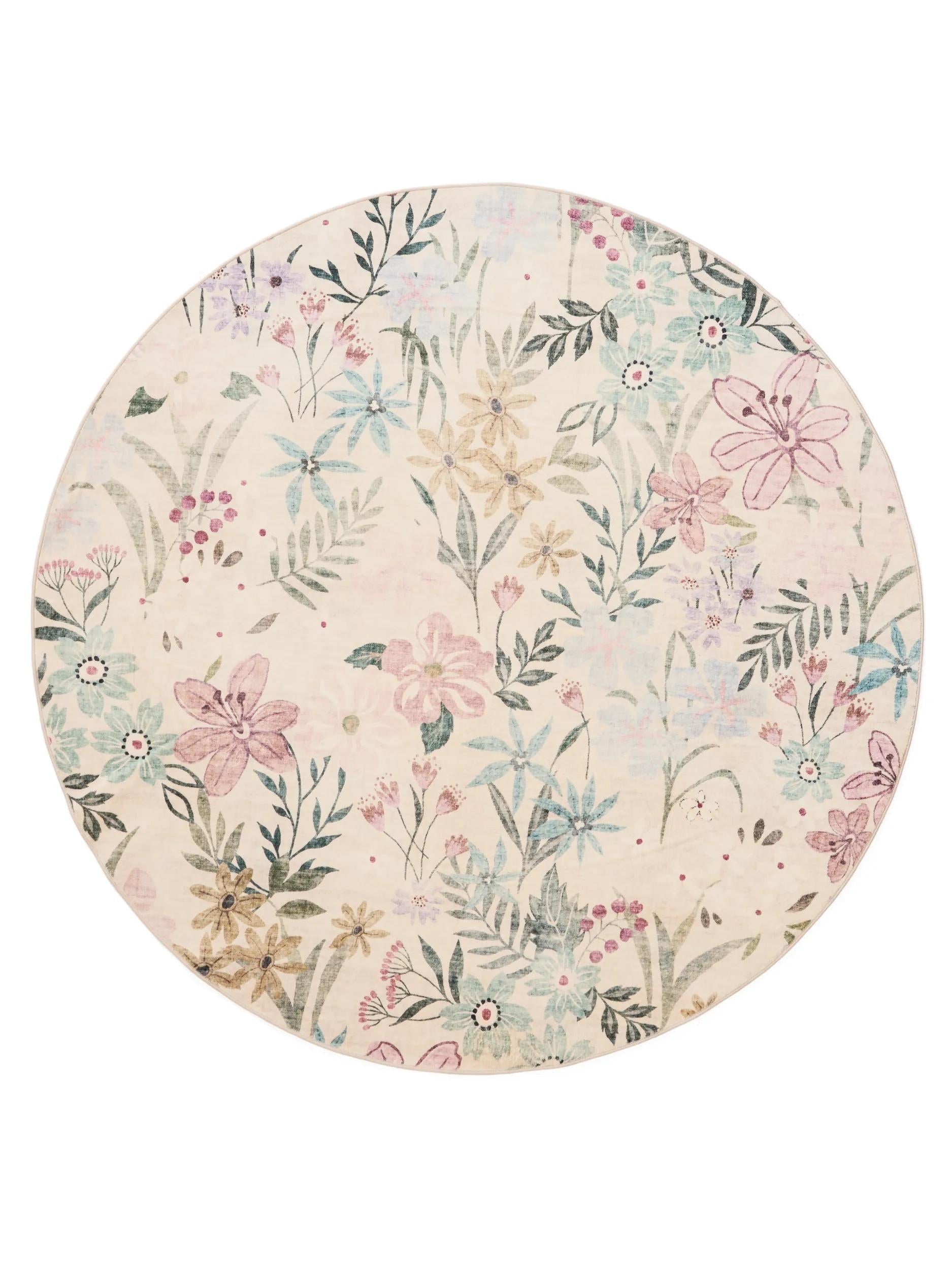 Alfombra lavable Milly multicolor/blanco
