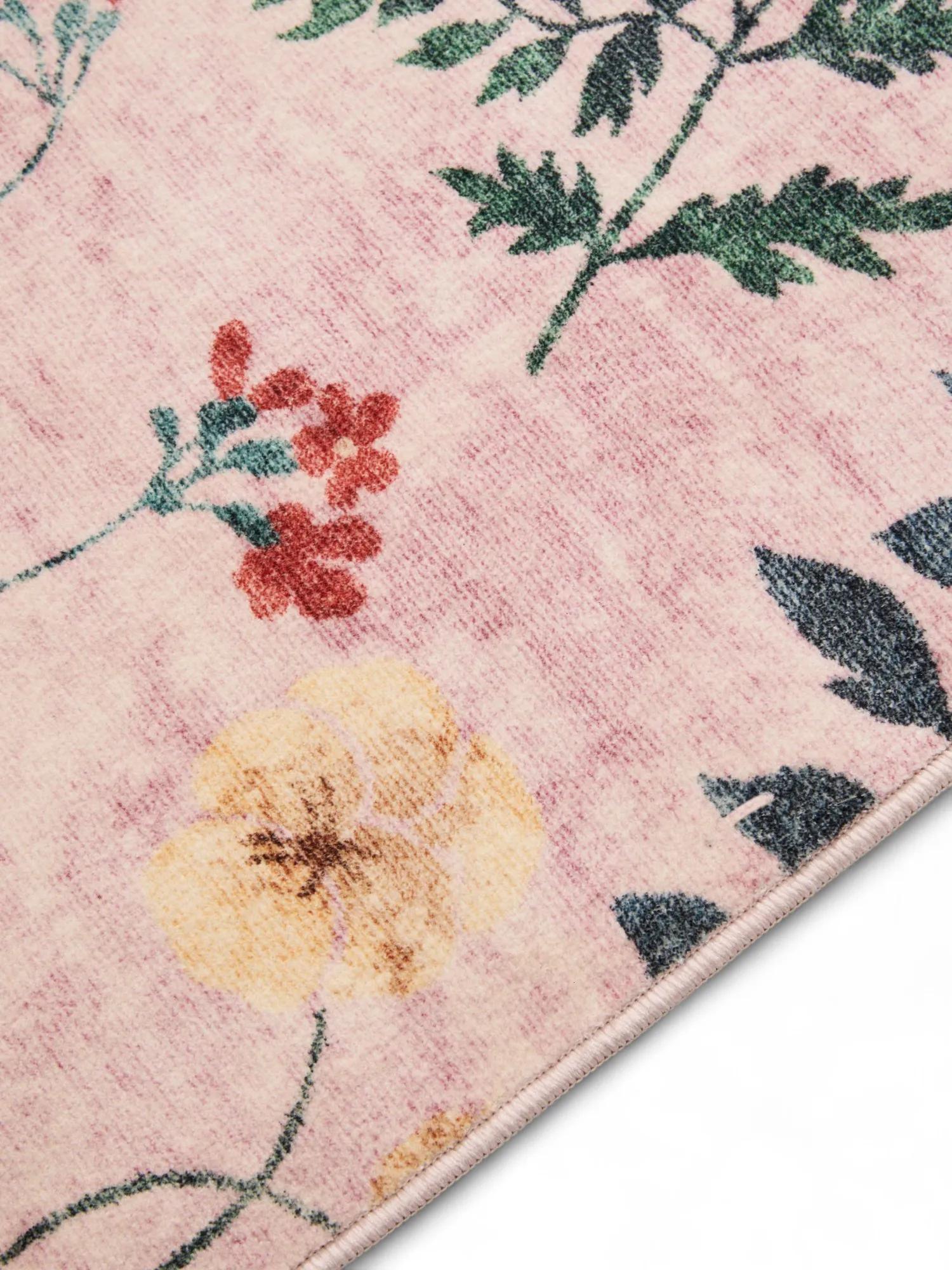 Alfombra lavable Milly multicolor/rosa