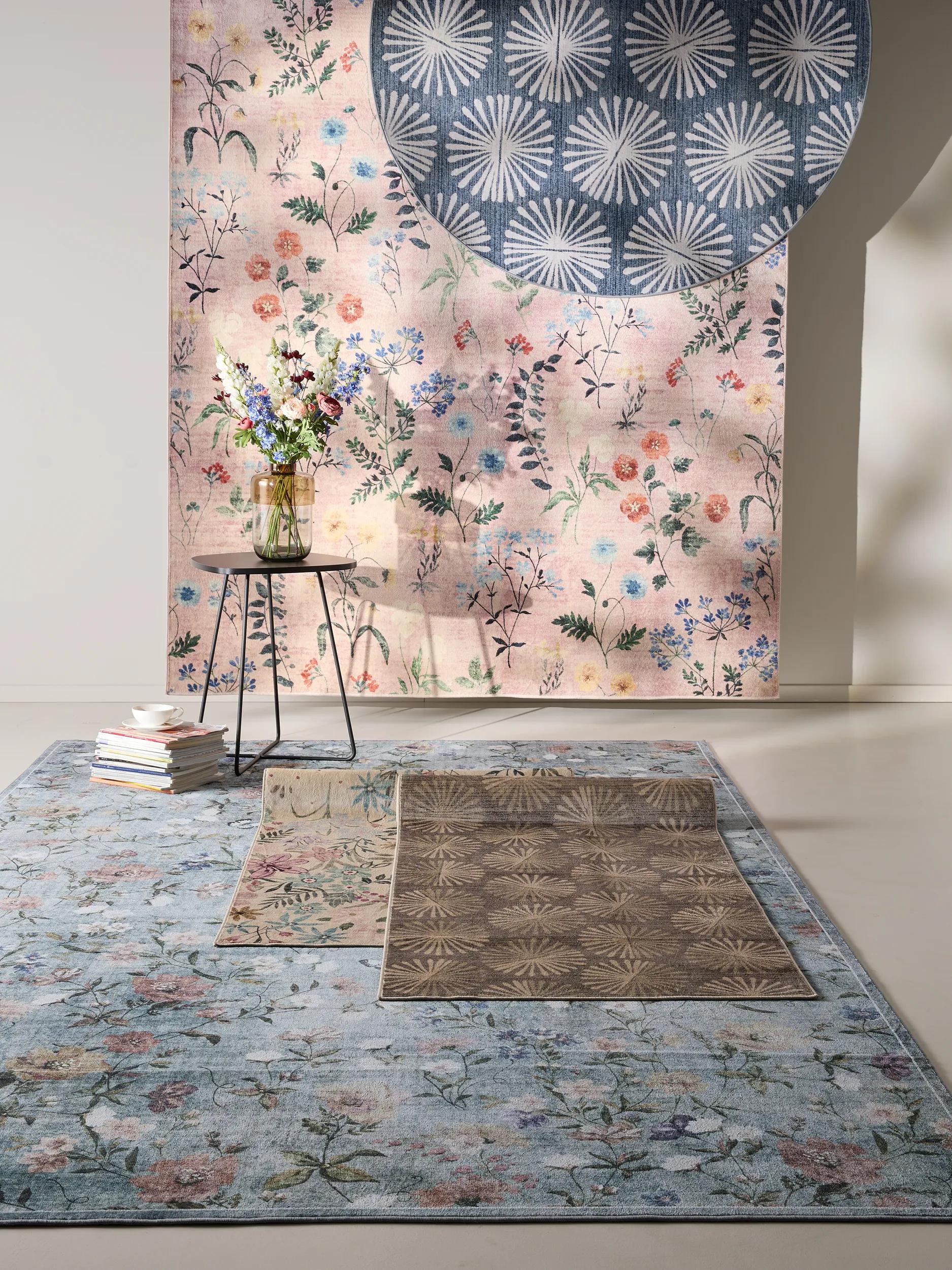 Washable Rug Milly Charcoal/Blue