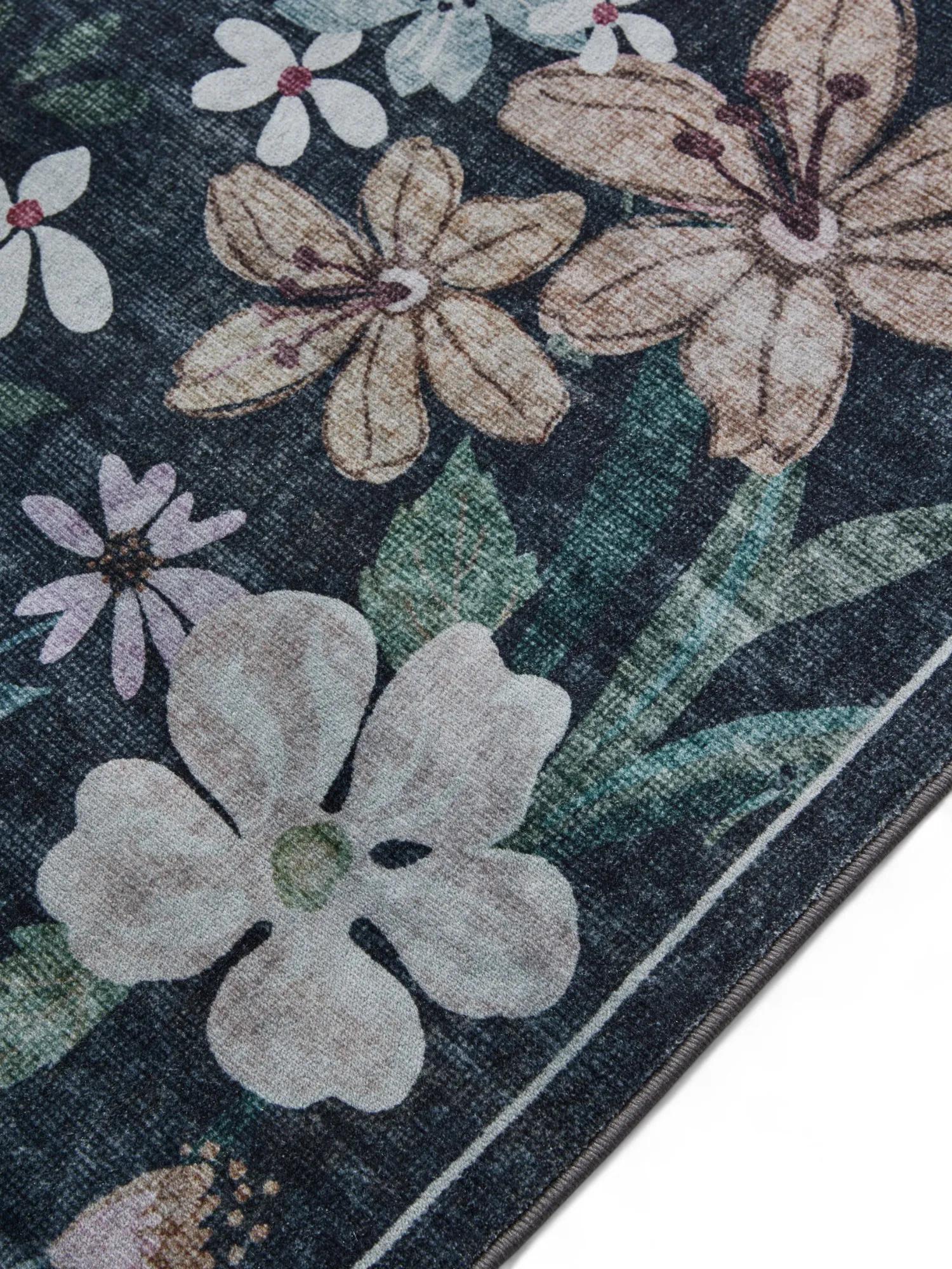 Alfombra lavable Milly multicolor/negro