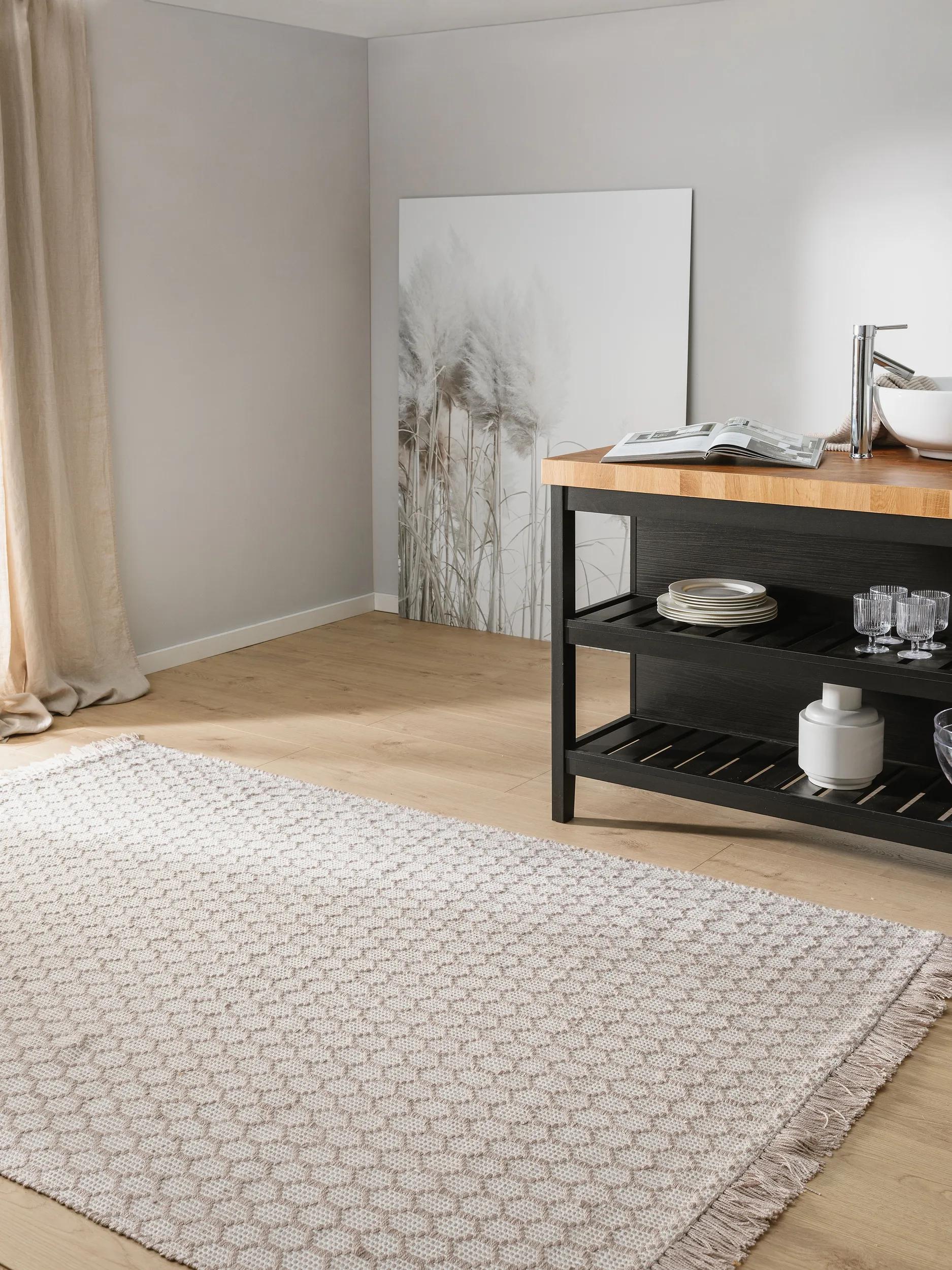 Rug made from recycled material Mimpi Taupe