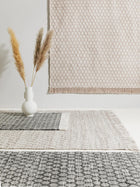 Rug made from recycled material Mimpi Light Grey