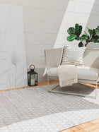 Rug made from recycled material Mimpi Light Grey