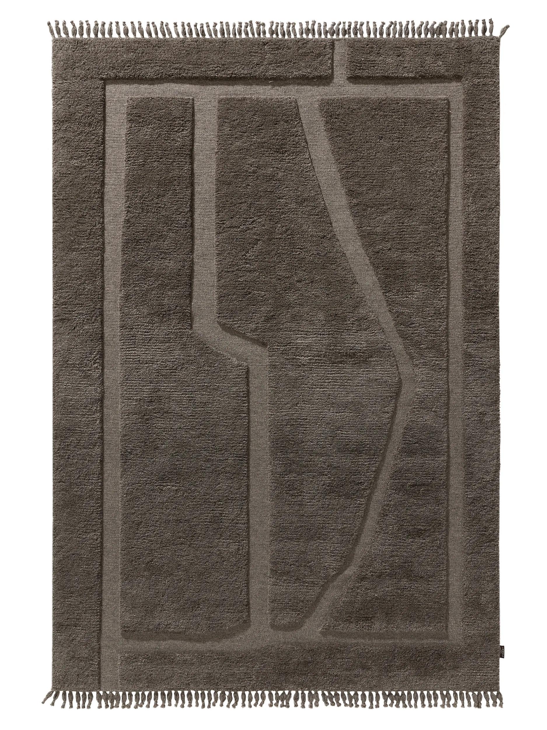 Wool Rug Minos Grey