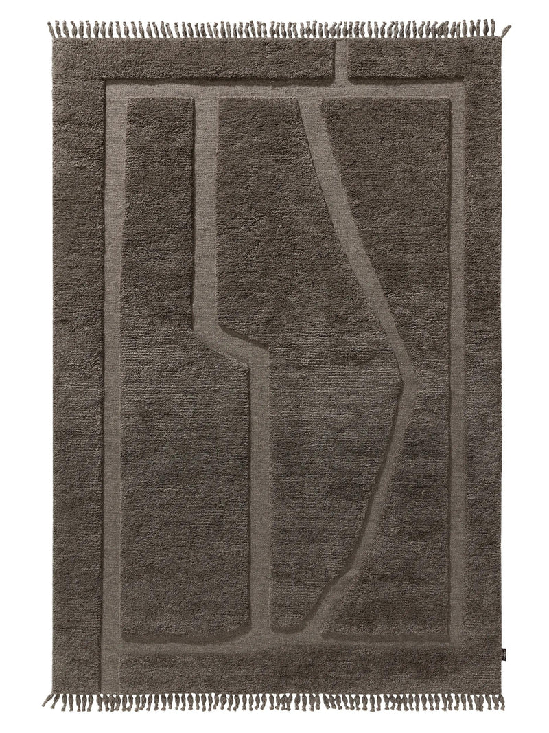 Wool Rug Minos Grey
