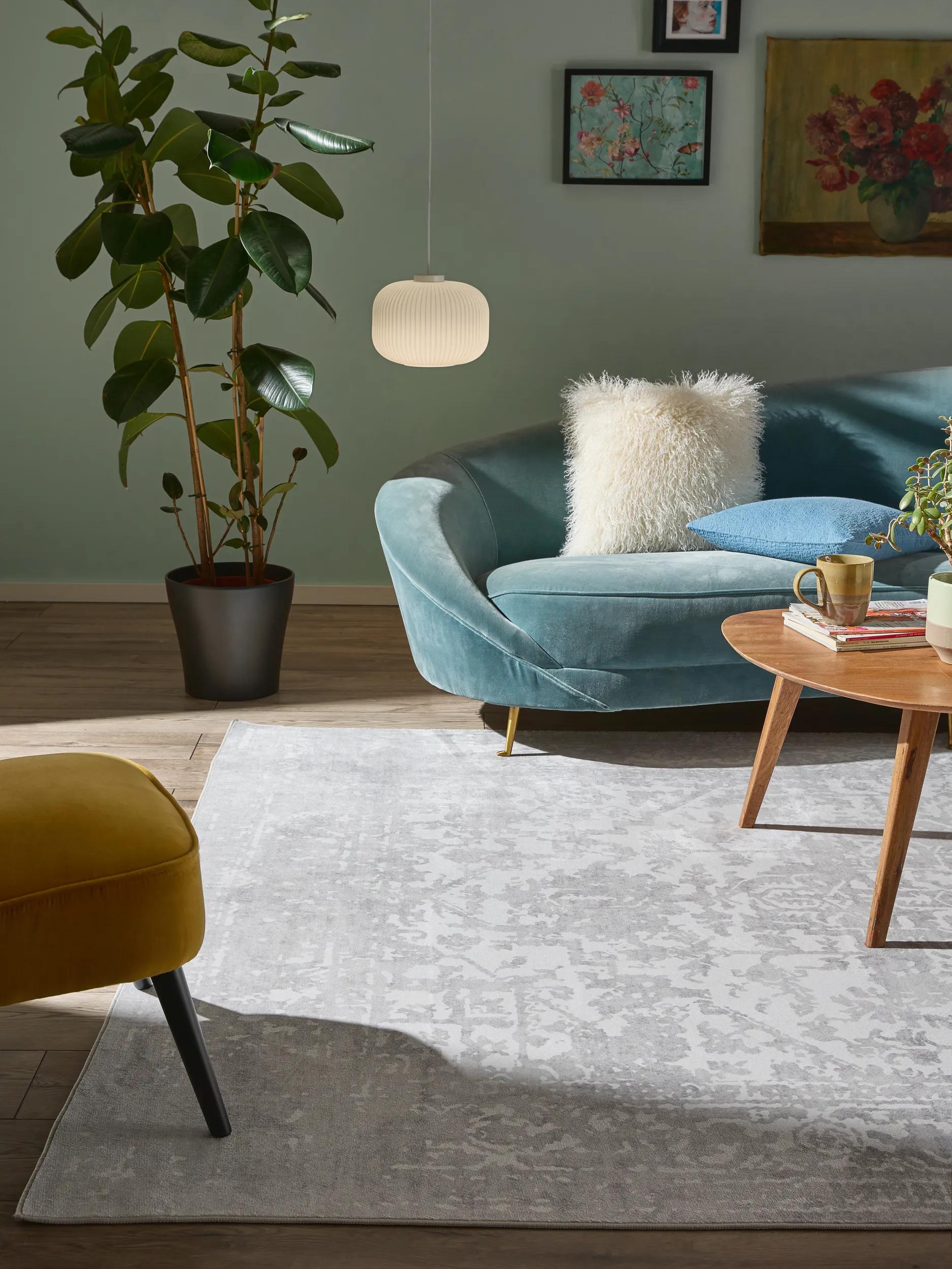 Washable Rug Miray Grey