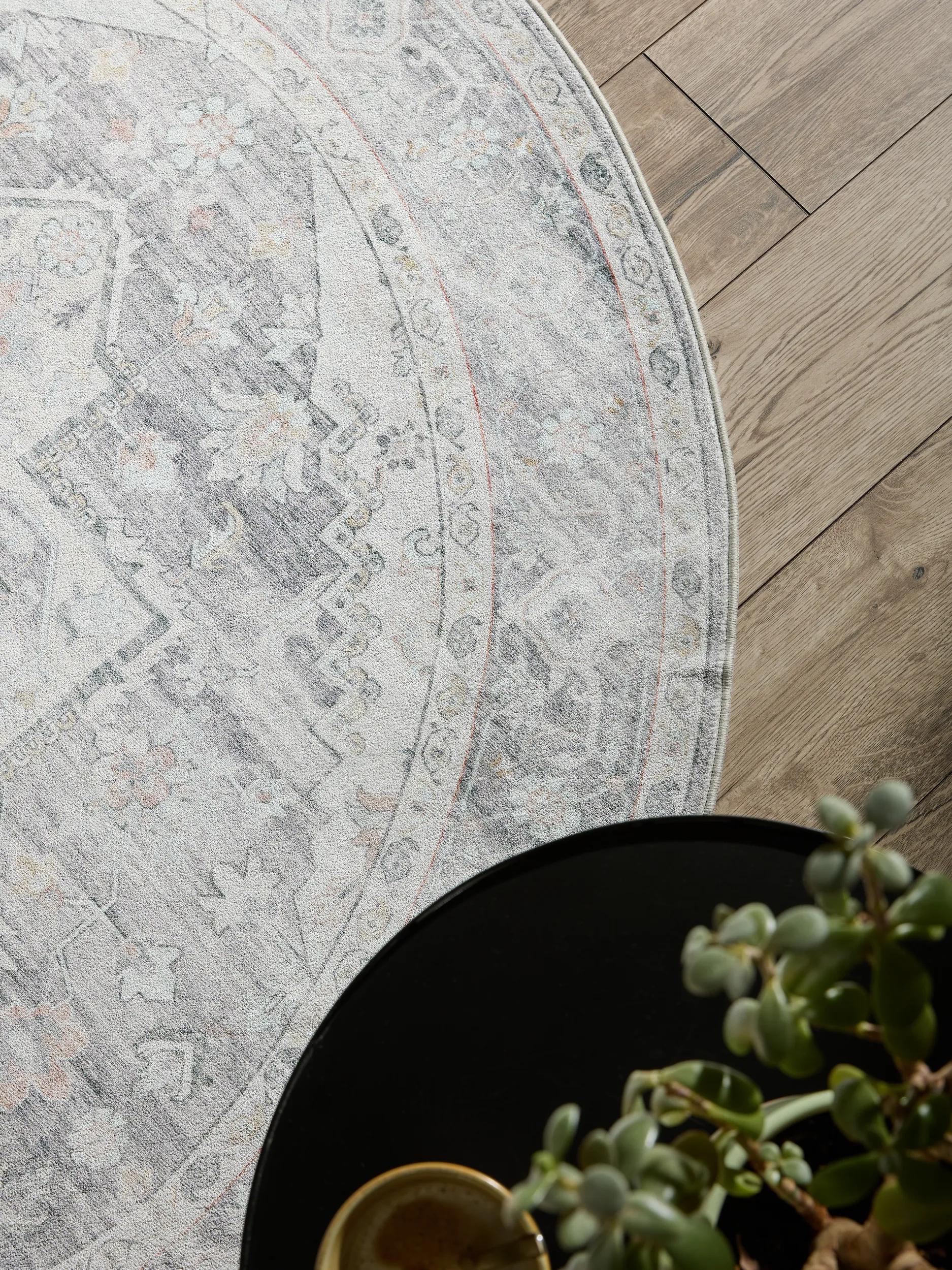 Washable Rug Miray Grey