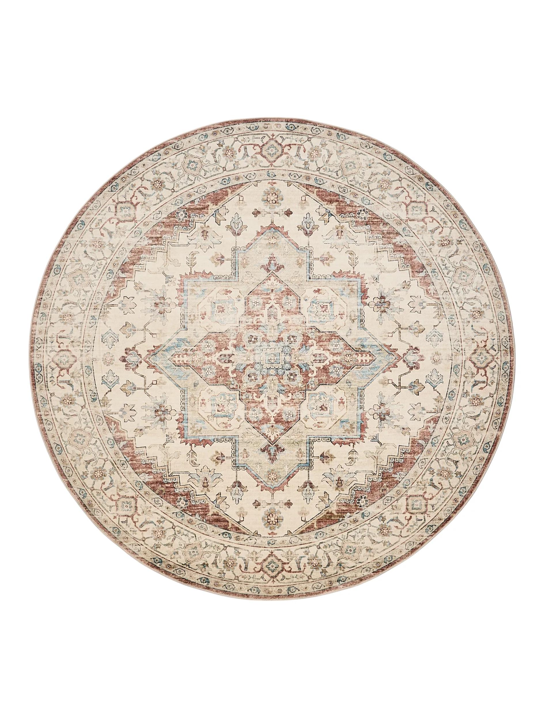 Washable Rug Miray Multicolour/Red
