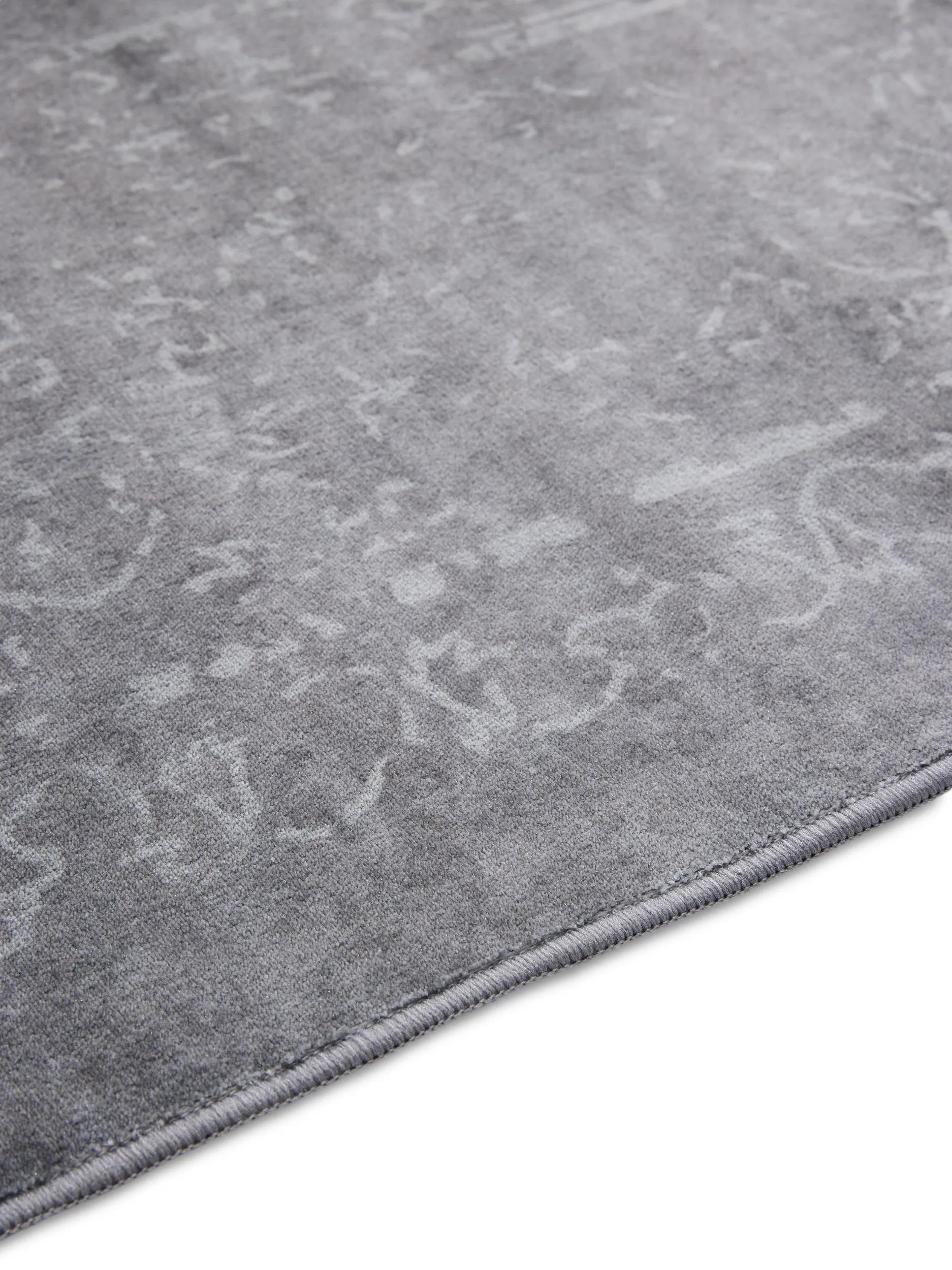 Alfombra lavable Miray crema/gris