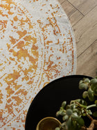 Tapis lavable Miray Gris/Orange