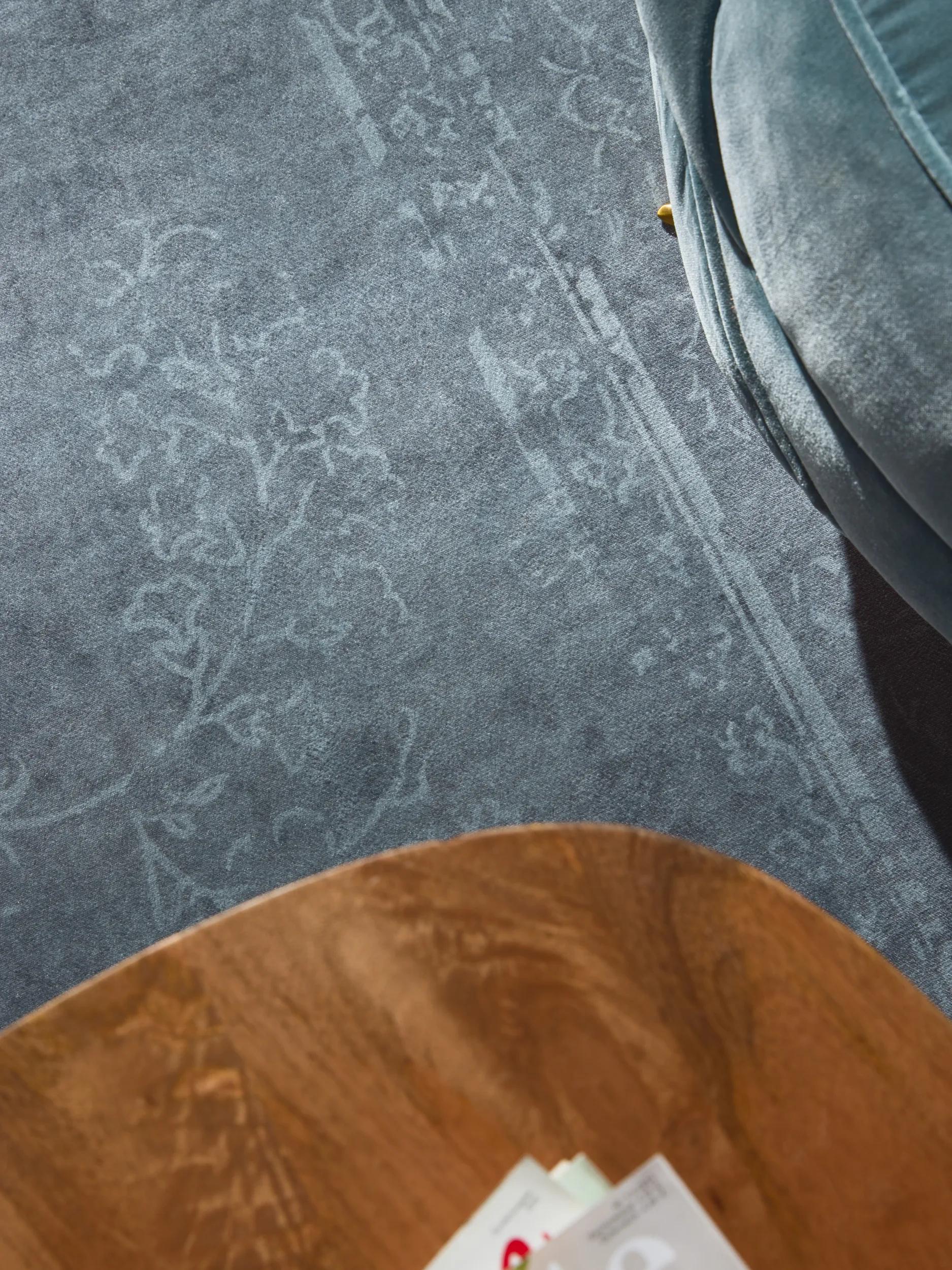 Alfombra lavable Miray crema/gris
