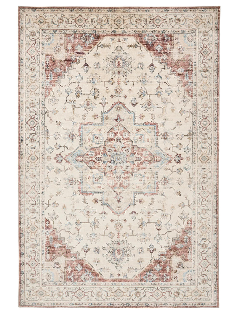 Washable Rug Miray Multicolour/Red