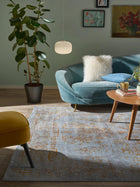 Washable Rug Miray Grey/Orange