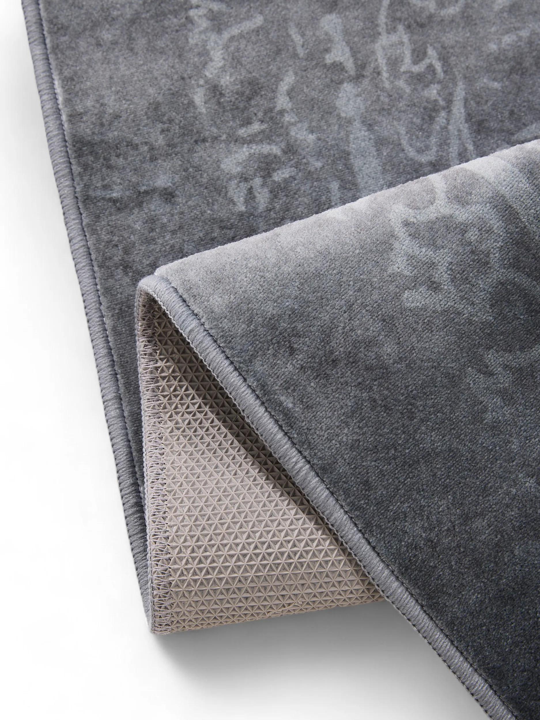 Alfombra lavable Miray crema/gris