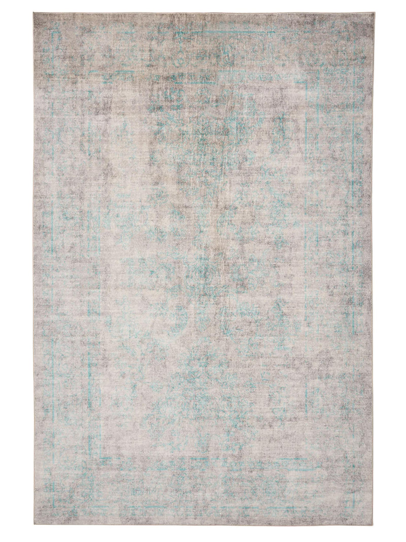 Washable Rug Miray Grey/Turquoise