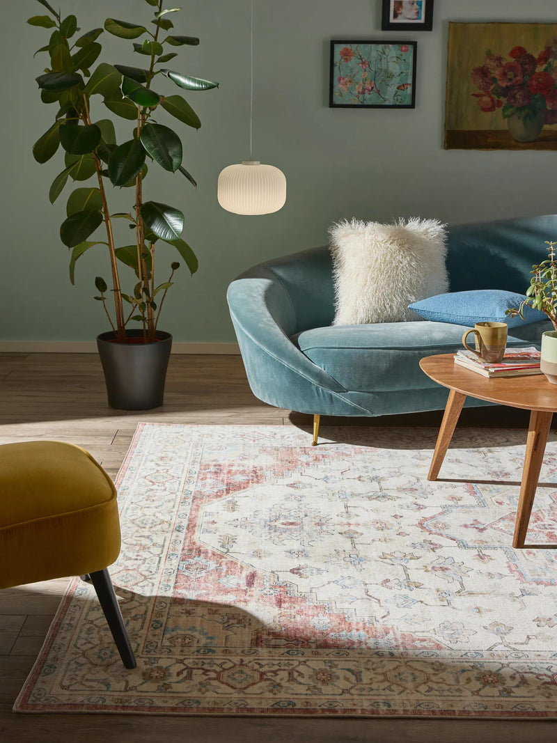 Washable Rug Miray Multicolour/Red