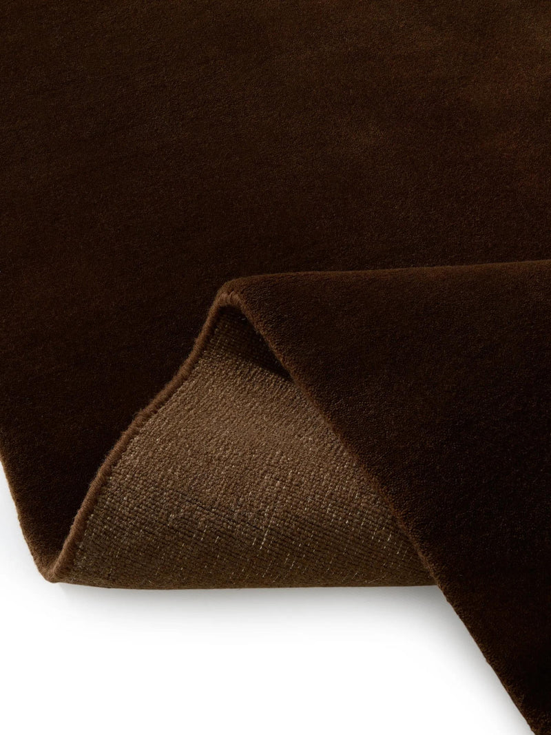 Wool Rug Mono Dark Brown