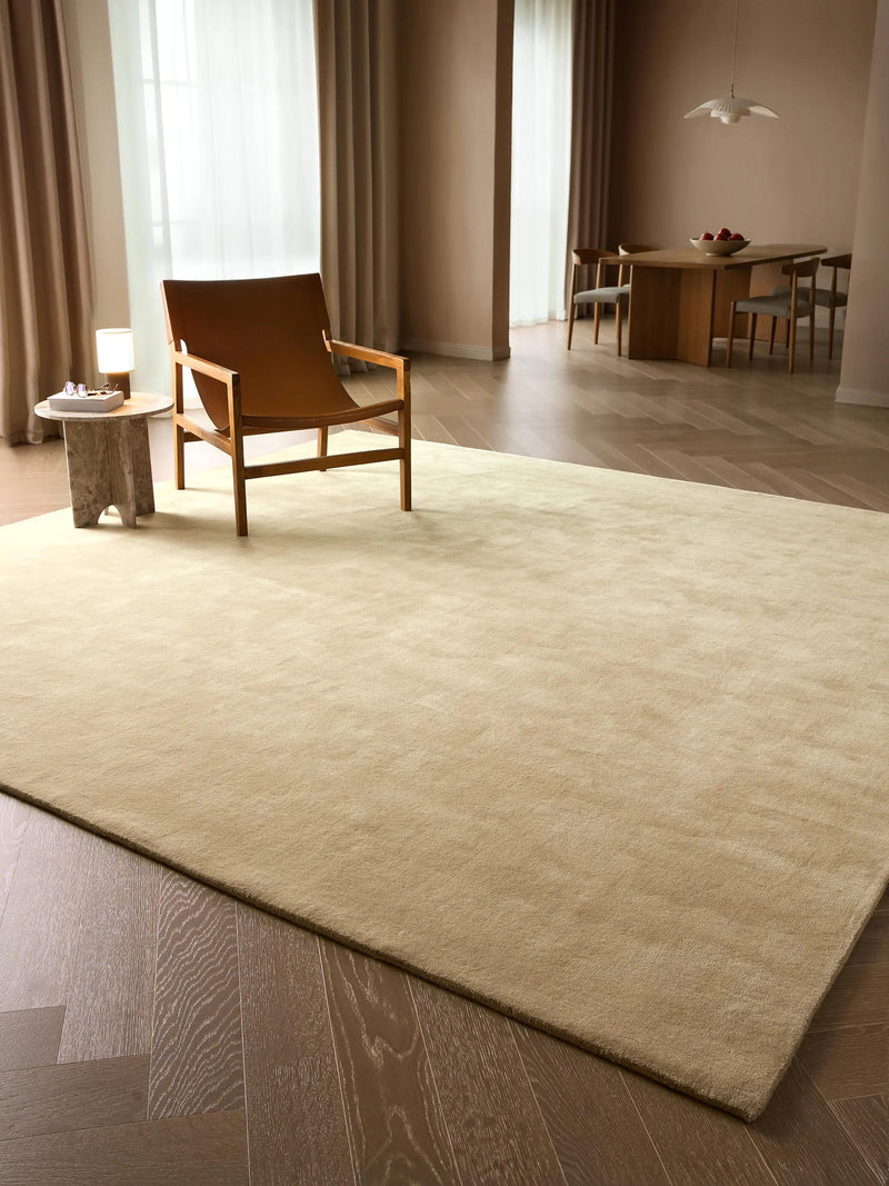 Wool Rug Mono Cream