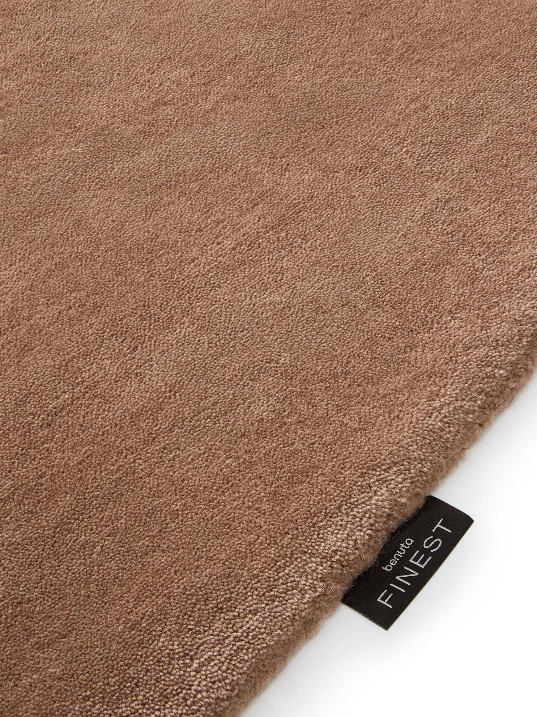 Wool Rug Mono Light Brown