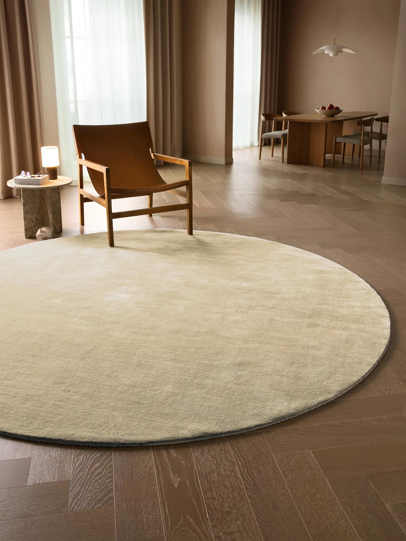 Wool Rug Mono Cream