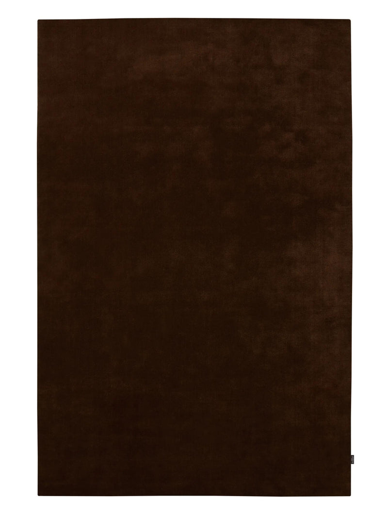 Wool Rug Mono Dark Brown