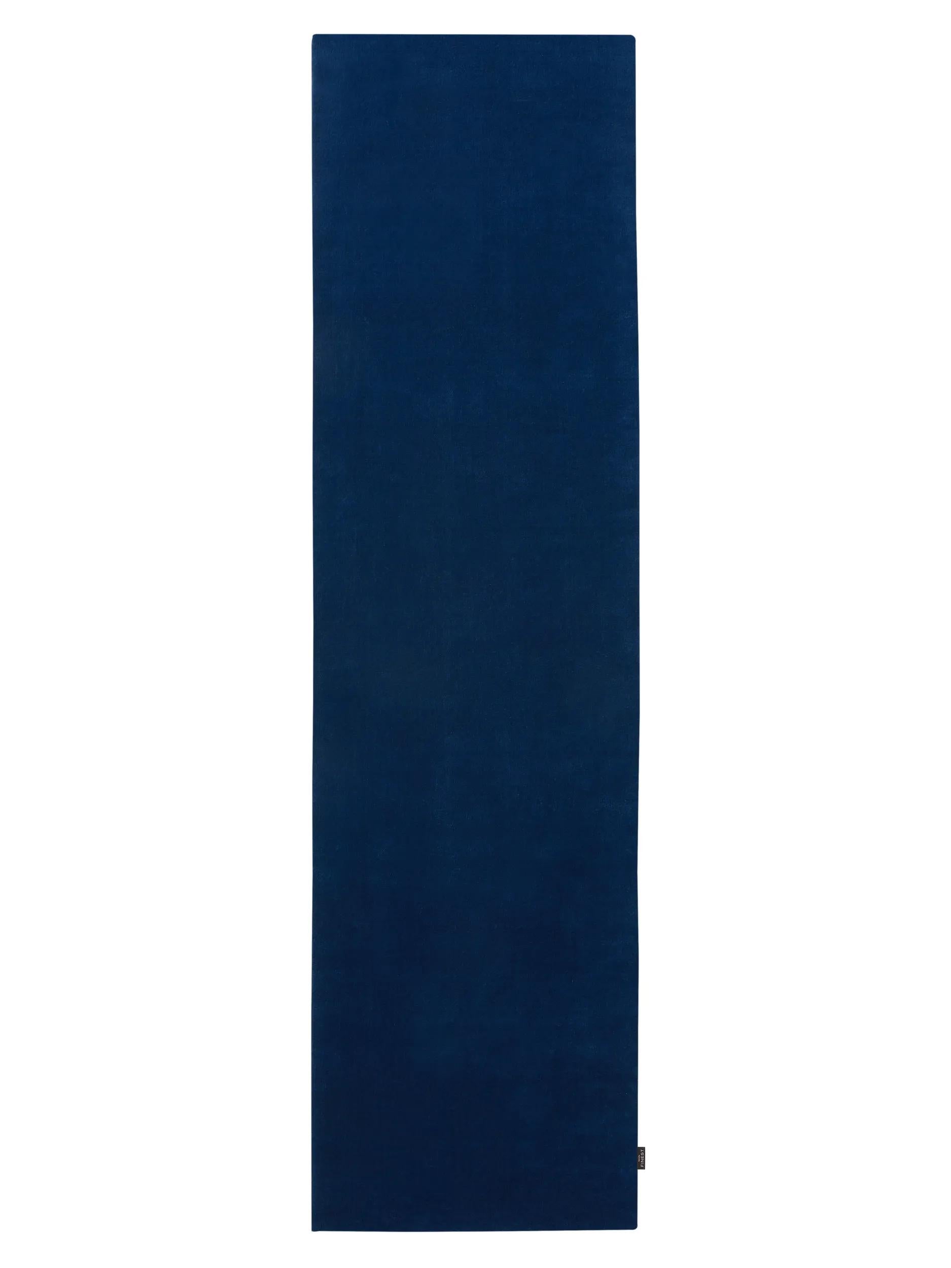 Wollteppich Mono Blau
