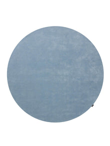 Wool Rug Mono Light Blue