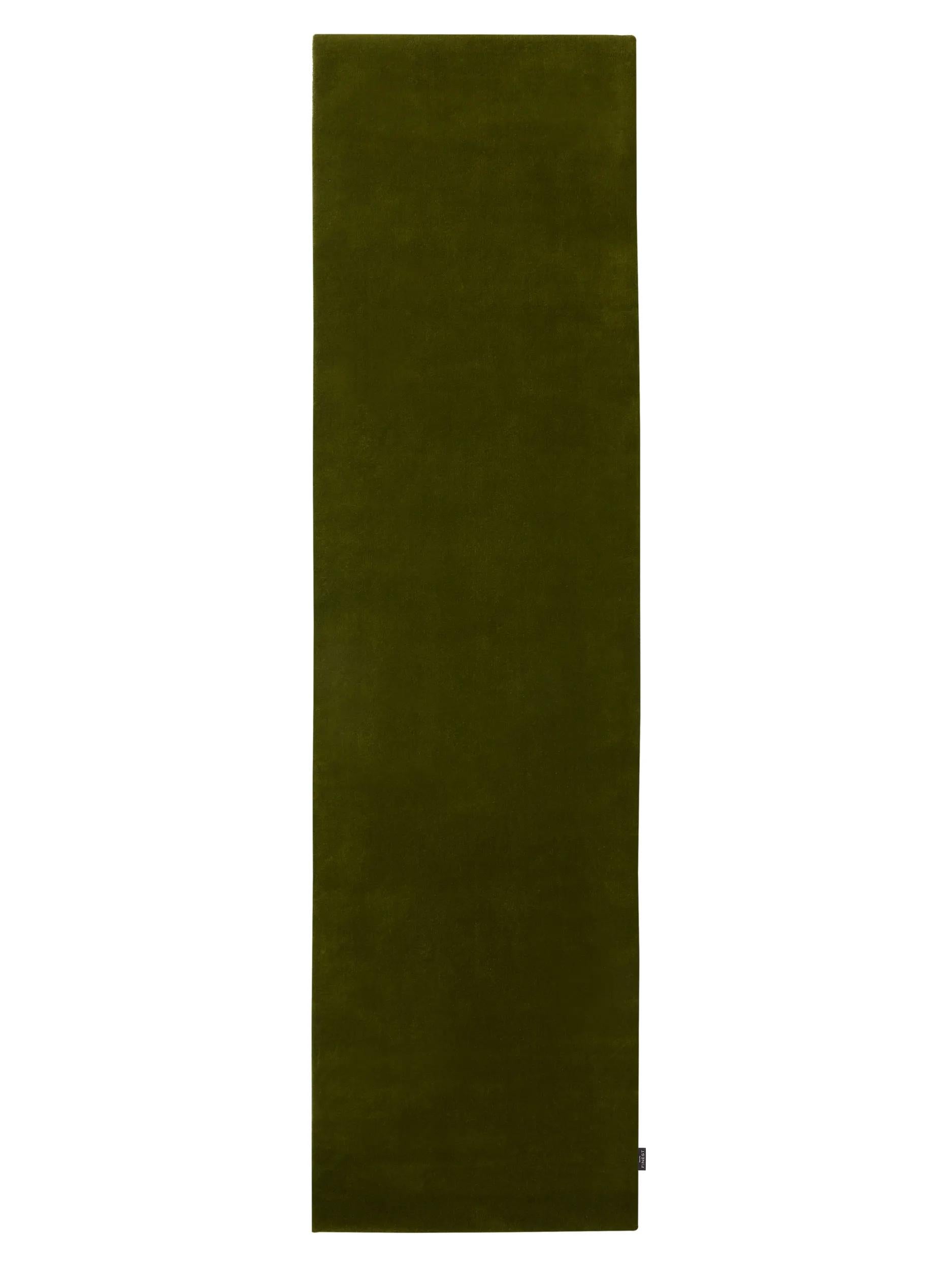 Alfombra de lana Mono verde