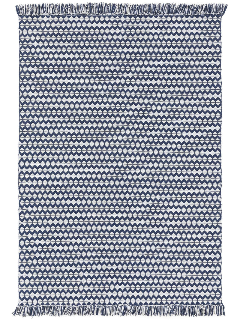 Rug made from recycled material Morty Dark Blue