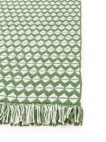 Tapis fabriqué à partir de matériau recyclé Morty Green