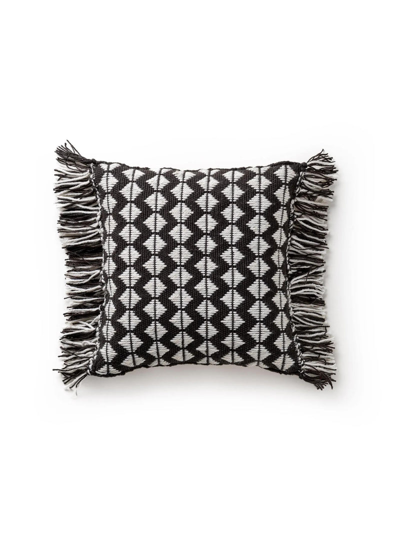 In- & Outdoor cushion Morty Black/White