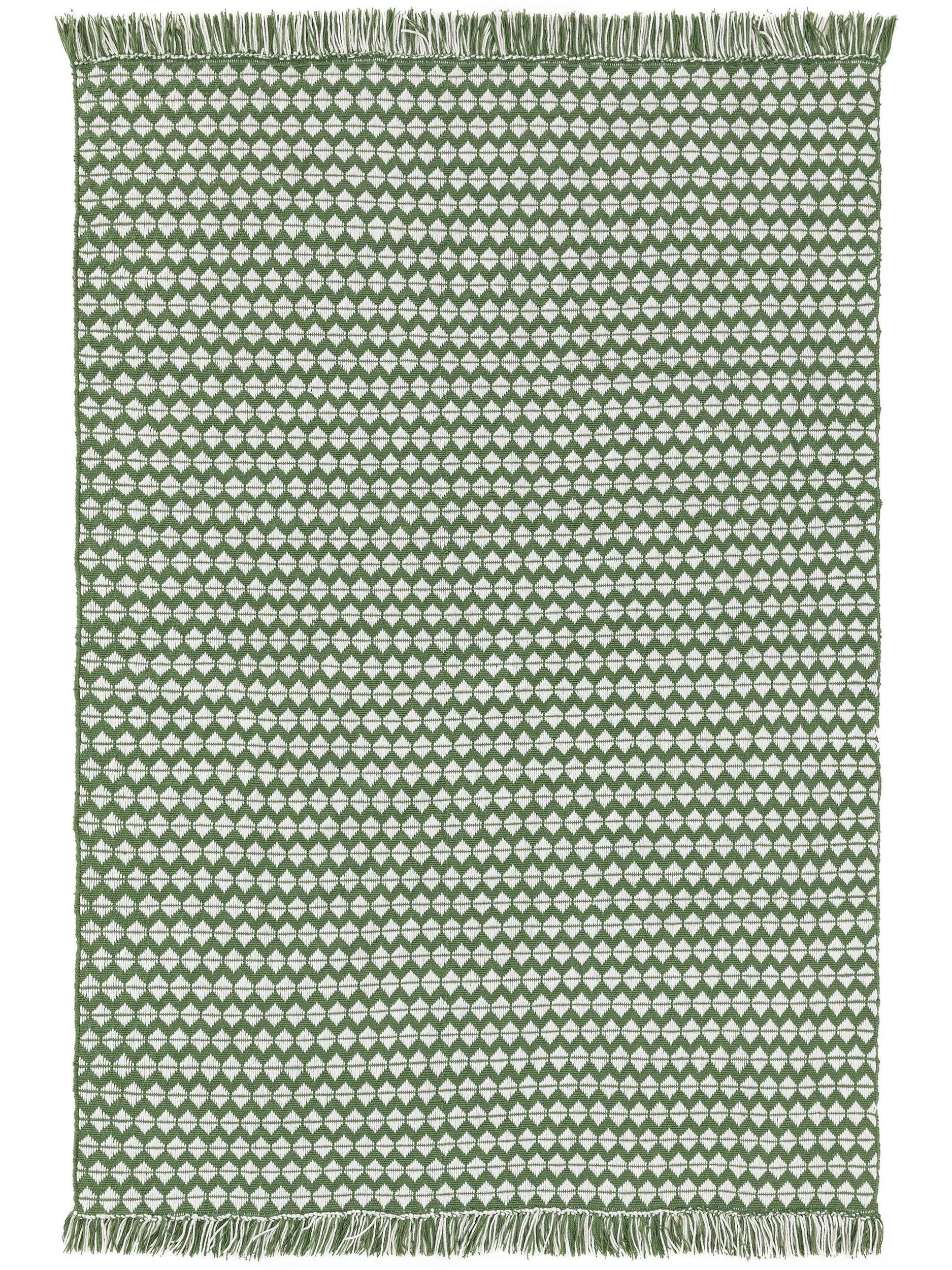 Tapis fabriqué à partir de matériau recyclé Morty Green