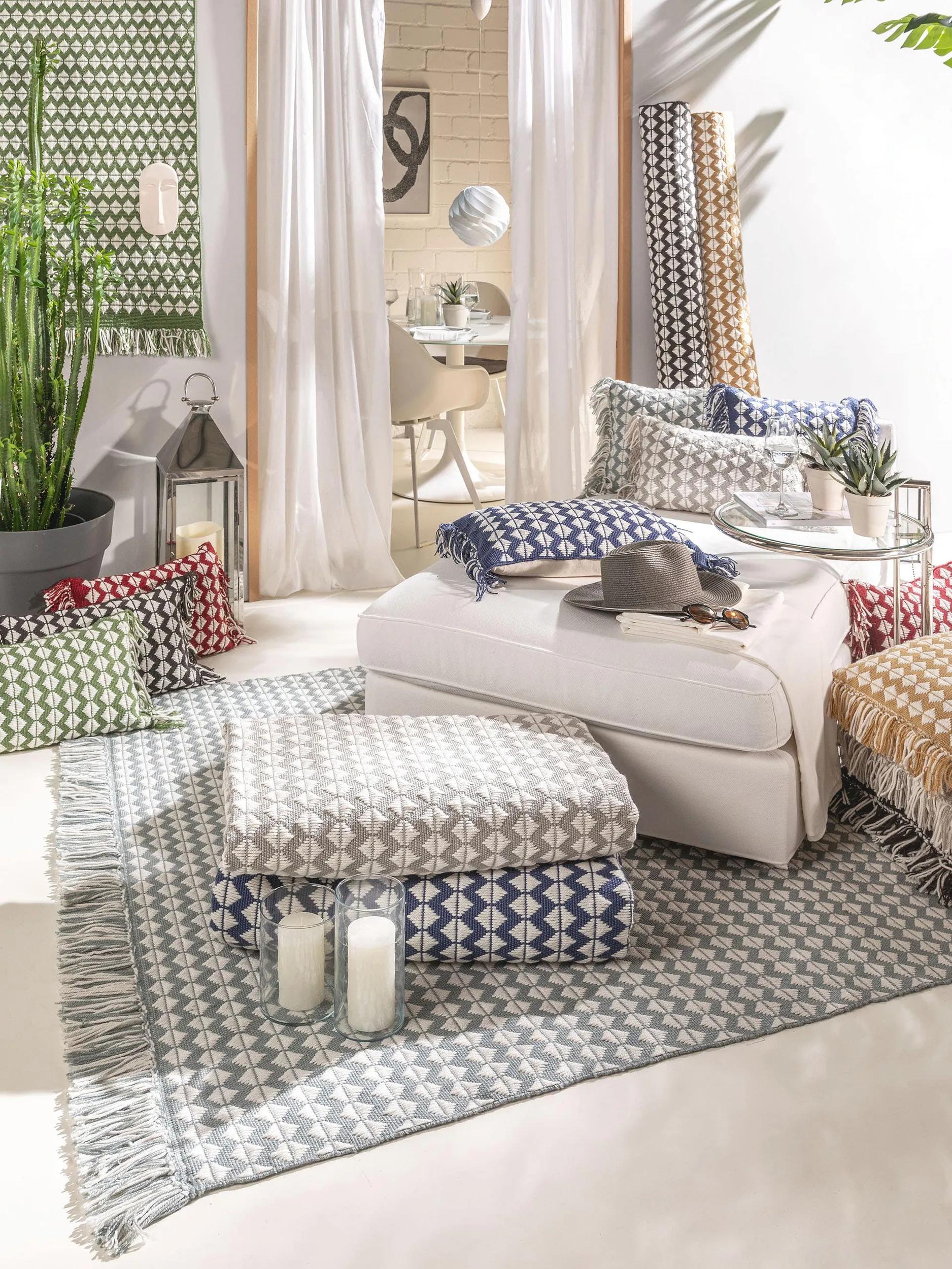 In- & Outdoor Cushion Morty Blue