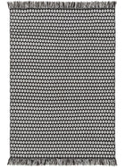 Tapis fabriqué à partir de matériau recyclé Morty Noir/Blanc