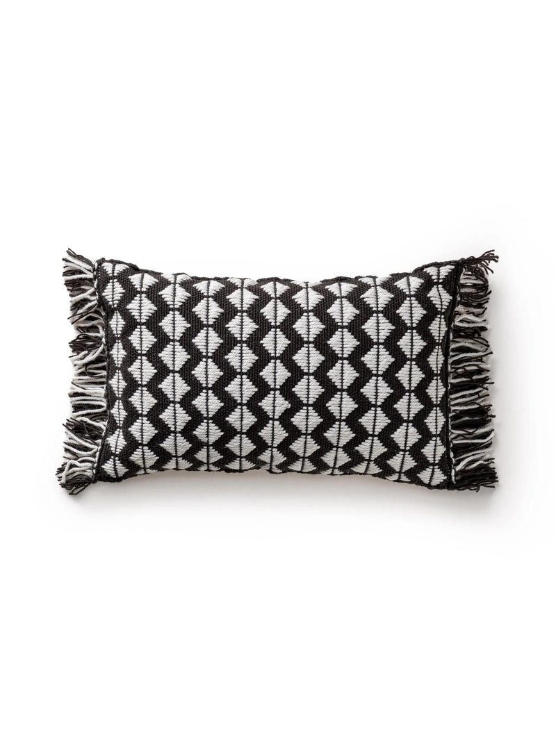 In- & Outdoor cushion Morty Black/White