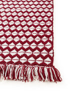 Rug made from recycled material Morty Red