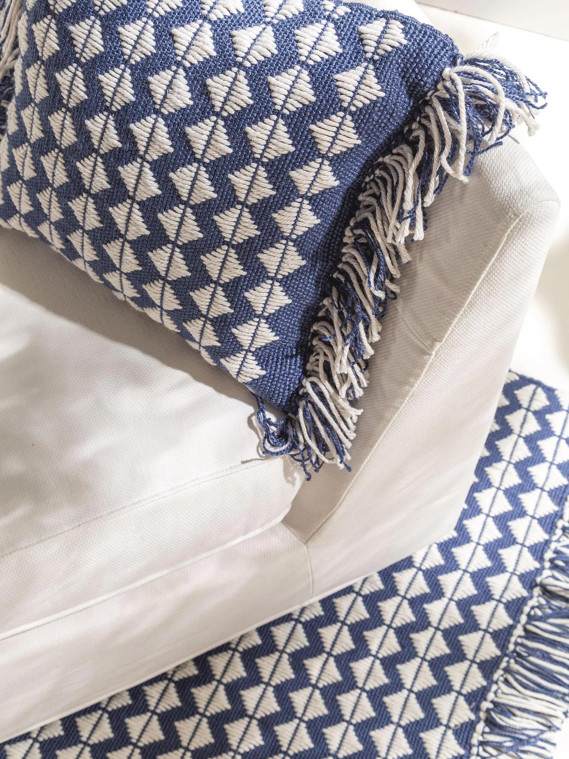 In- & Outdoor cushion Morty Dark Blue