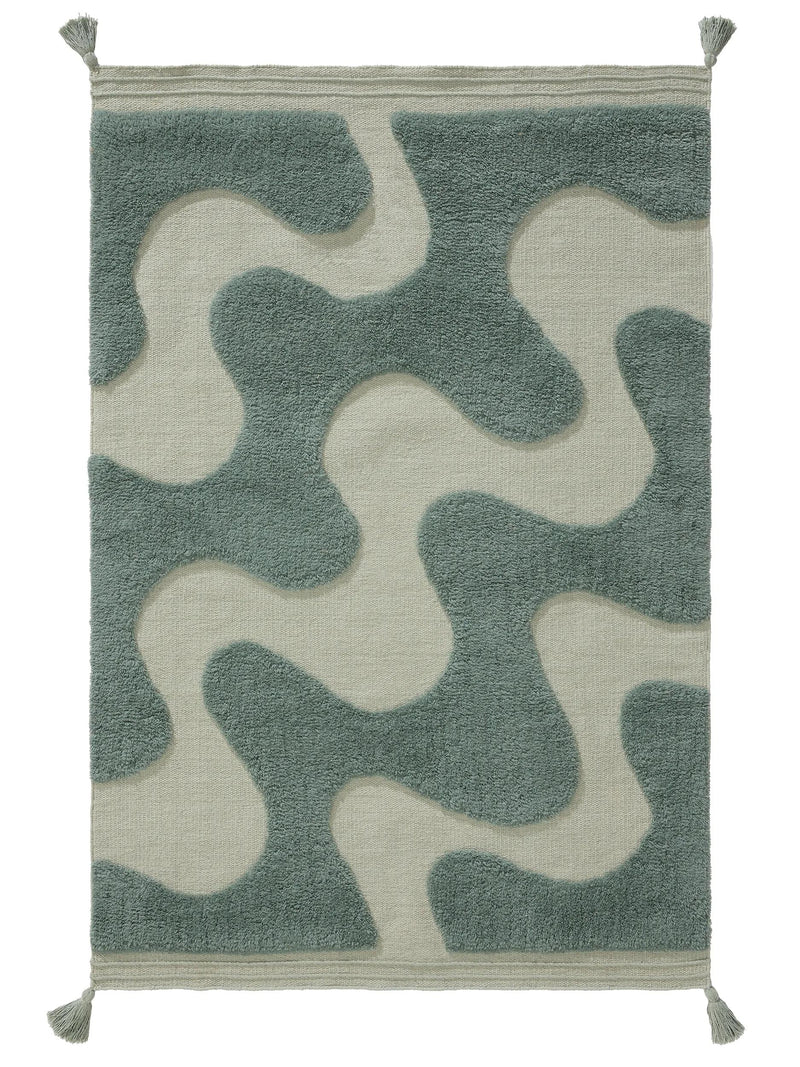 Kids rug Muriel Green/Turquoise