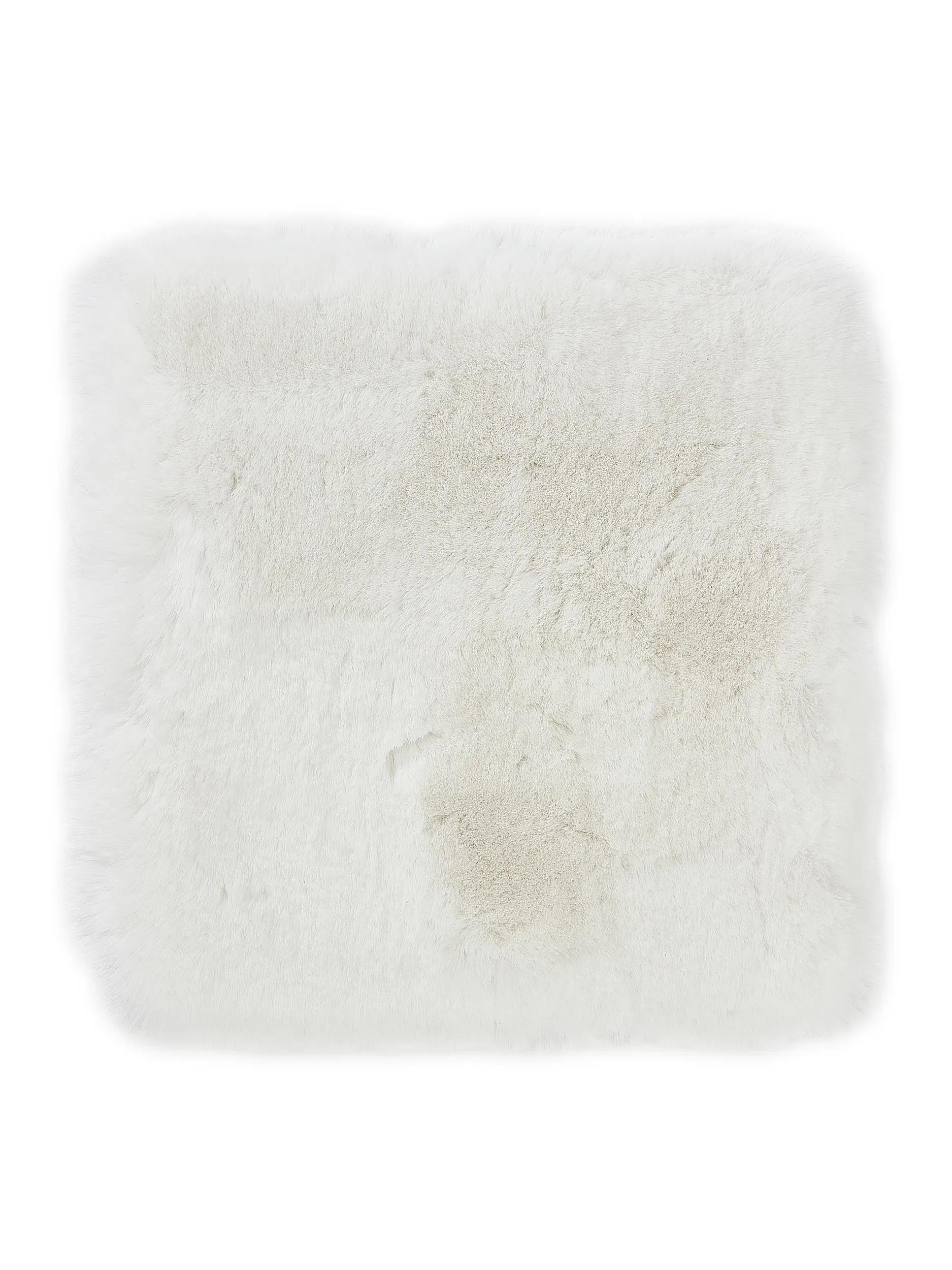 Shaggy rug Fine White